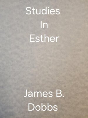 cover image of Studies In Esther